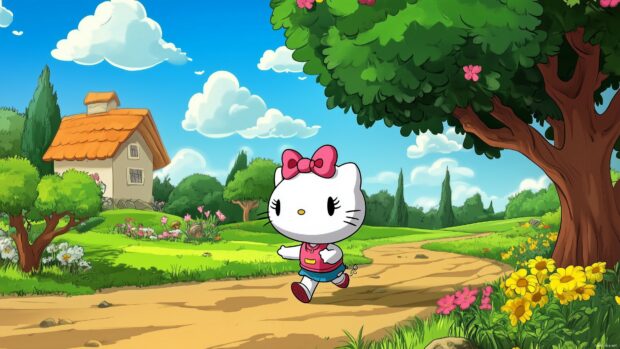 Hello Kitty 4K Desktop Wallpapers.