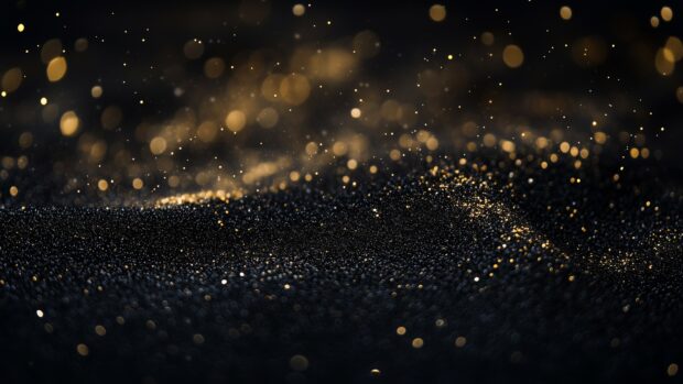 Intense black glitter background 4K with a dramatic shimmer.