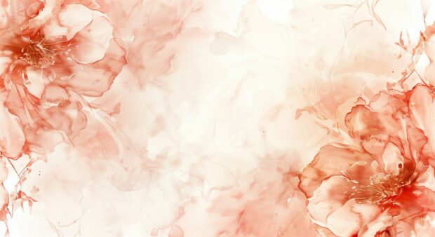 Intricate floral watercolor desktop background with delicate details.