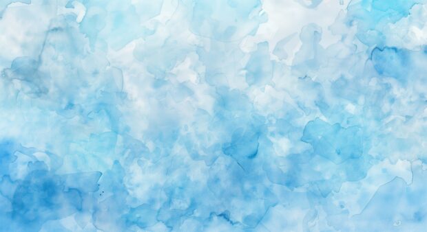 Light blue watercolor HD wallpaper with calming  tones.