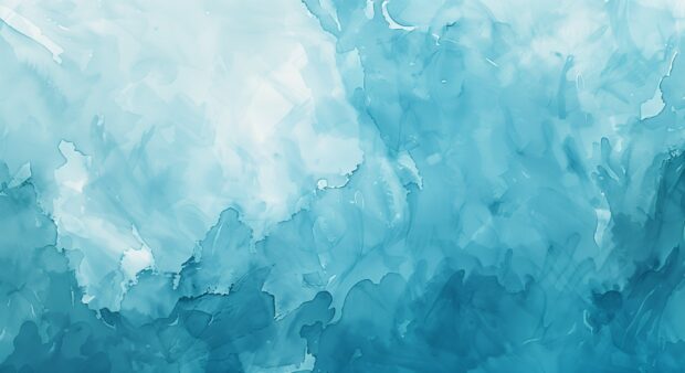 Light blue watercolor background with soft  tones.