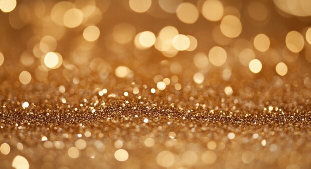 Luxurious glitter full HD background in rich gold tones.