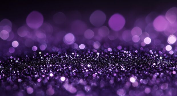 Majestic purple glitter desktop wallpaper with a deep.