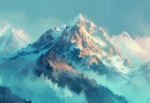 Mountains Landscape Wallpaper 4K for desktop.