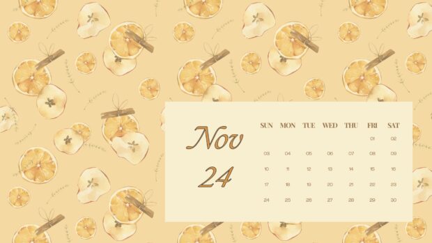 November 2024 Calendar Desktop Background for teen.