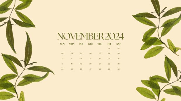 November 2024 Calendar Desktop Wallpaper 1080p.