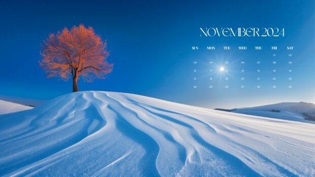 November 2024 Calendar Desktop Wallpaper for Windows.