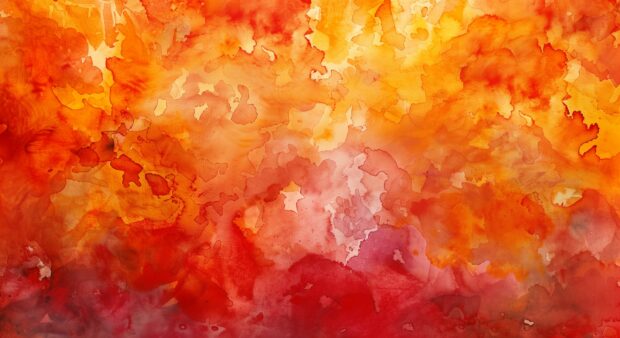 Orange watercolor wallpaper HD with vibrant.