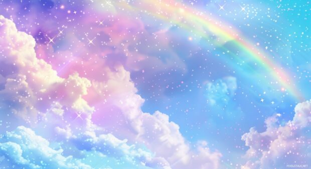 Pastel rainbow background HD free download.