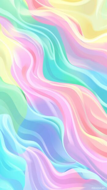 Pastel rainbow background for iPhone.