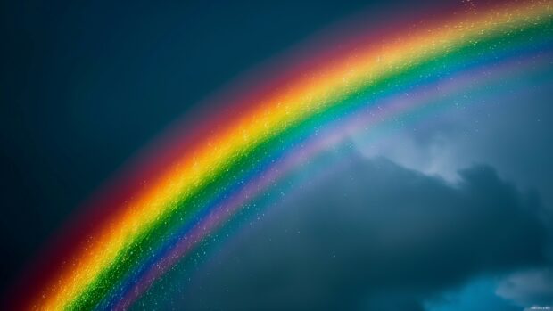 Rainbow 4K desktop background.