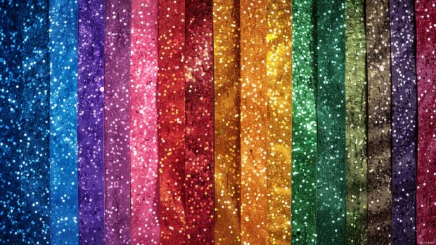 Rainbow glitter wallpaper 4K.