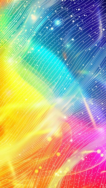 Rainbow gradient HD mobile wallpaper.