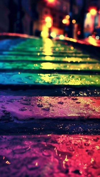 Rainbow iPhone wallpaper HD.