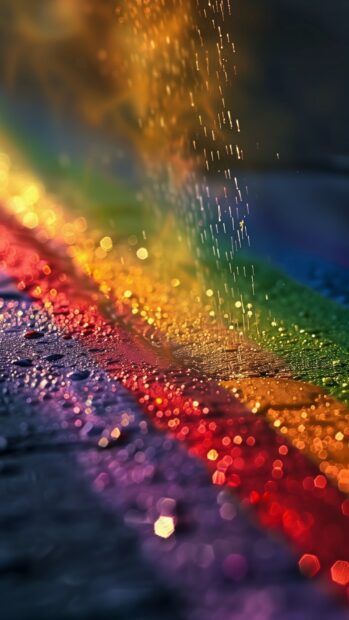 Rainbow iPhone wallpaper HD.