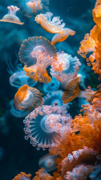 Sea animals wallpapers for phone.