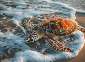 Sea turtle 4K Desktop wallpaper Free Download.