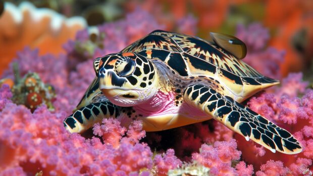 Sea turtle wallpaper HD for PC.