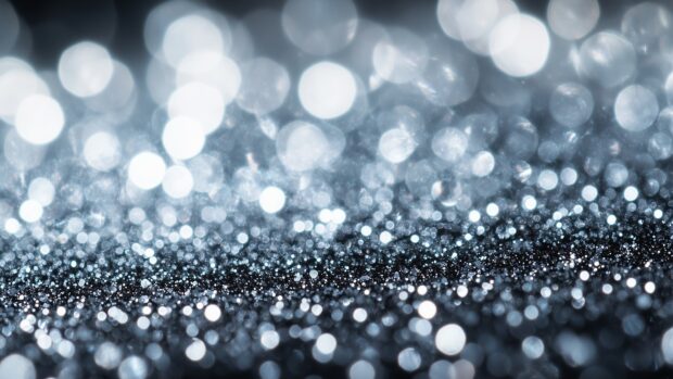 Shimmering silver glitter desktop HD wallpaper with a modern touch.