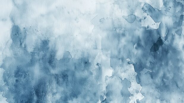 Soft light blue watercolor wallpaper for laptop with calming, serene tones.