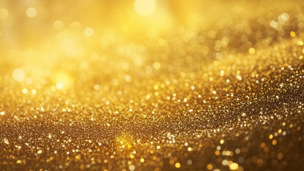 Sparkling gold glitter background for PC with a luxurious shine.