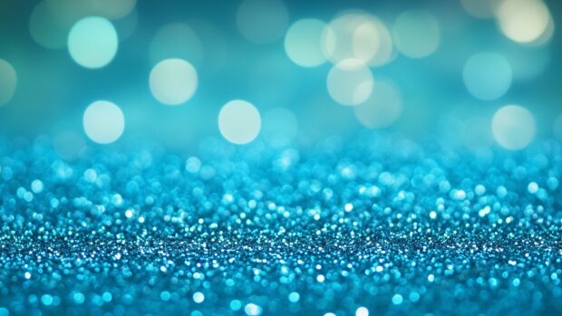 Turquoise glitter 4K wallpaper with a serene, tropical feel.