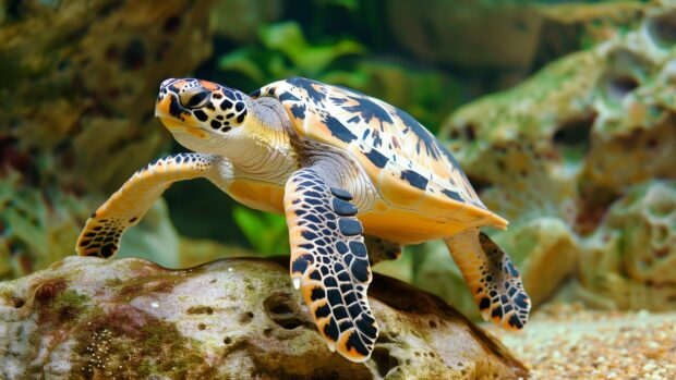 Turtle, Sea animals 4K wallpapers.