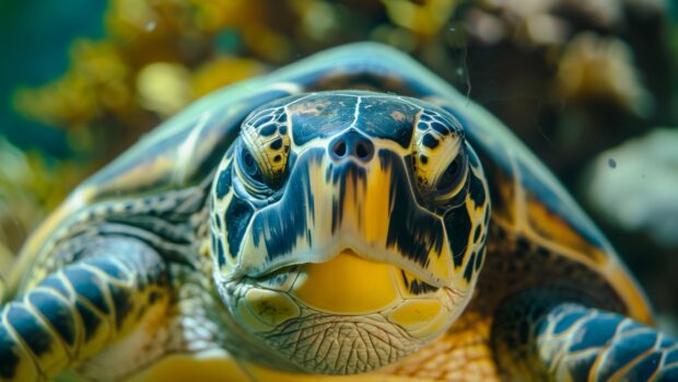 Turtle, Sea animals wallpapers 4K.