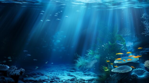 Under the Sea wallpaper 4K for desktop.