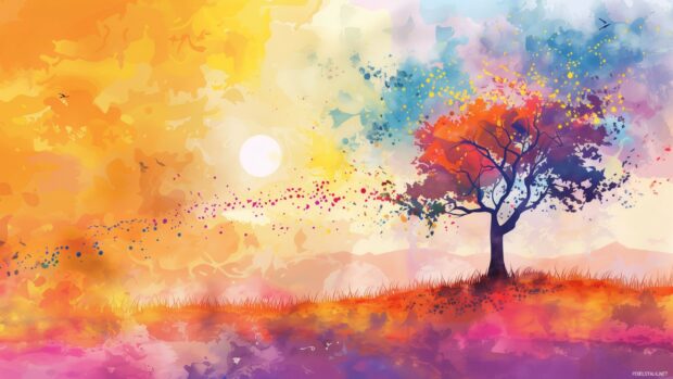 Watercolor painting background with an artistic touch.