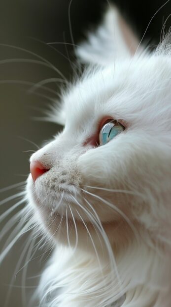 White Cat wallpaper iPhone.