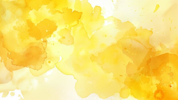 Yellow watercolor wallpaper with cheerful, sunny tones.