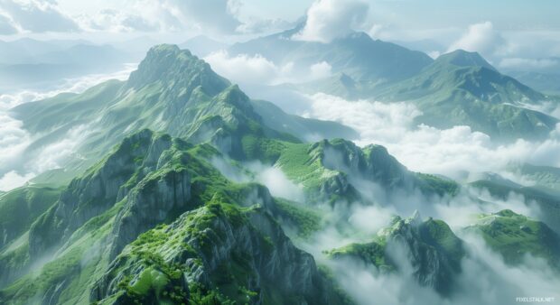 1080p Mountain Desktop wallpaper with Super Wide Cinematic shot.