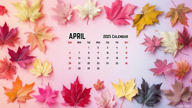 2025 April Calendar Desktop Background 1.