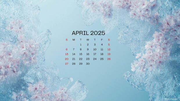 2025 April Calendar Desktop Background 2.