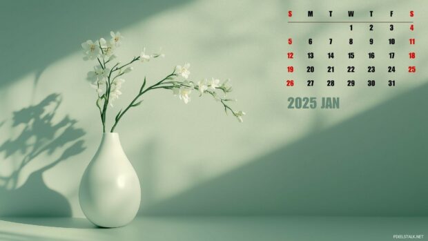 2025 January Calendar Wallpaper Desktop.