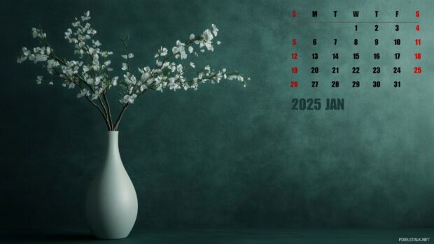 2025 January Calendar Wallpaper Free Download.