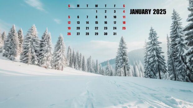 2025 January Calendar Wallpaper High Quality.