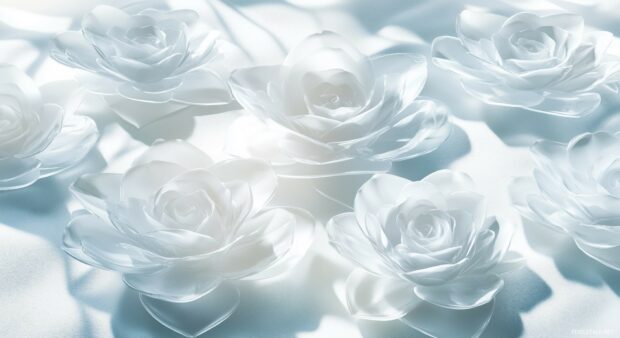 3D roses desktop HD wallpaper 1080p.