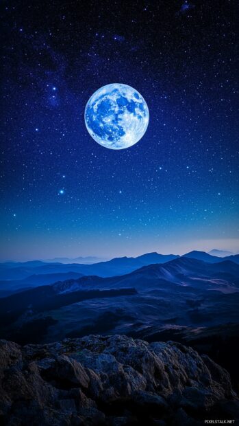 A Blue Moon HD Wallpaper free download.