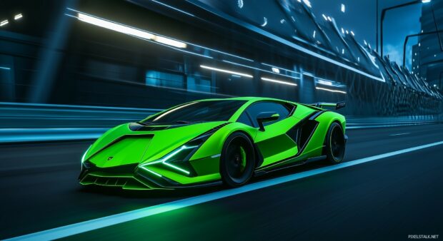 A Lamborghini Sian Supercar Wallpaper.