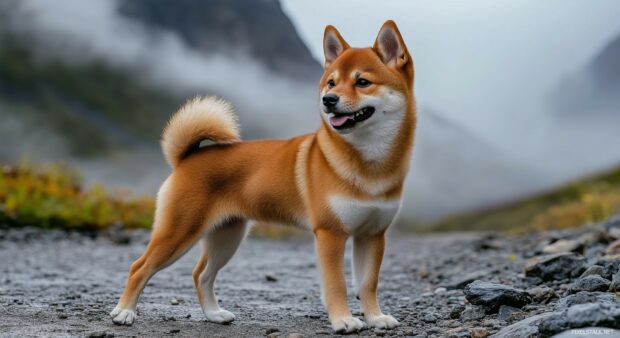 A Shiba Inu Dog HD wallpaper free download.