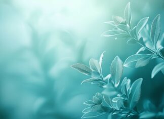 A calming green leaf wallpaper HD with a soft focus background of overlapping leaves.