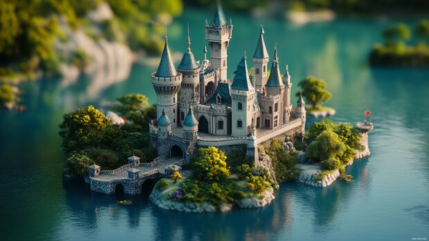 A charming 3D fantasy castle.