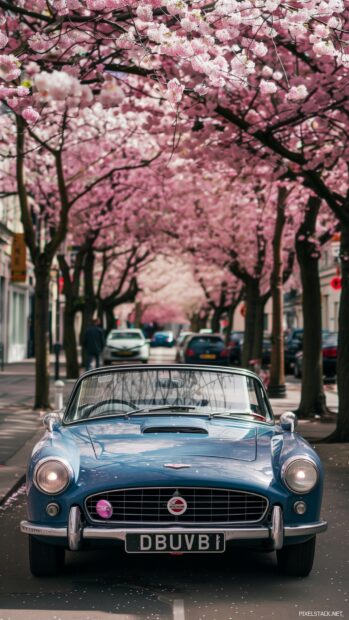 A classic cool car wallpaper phone.