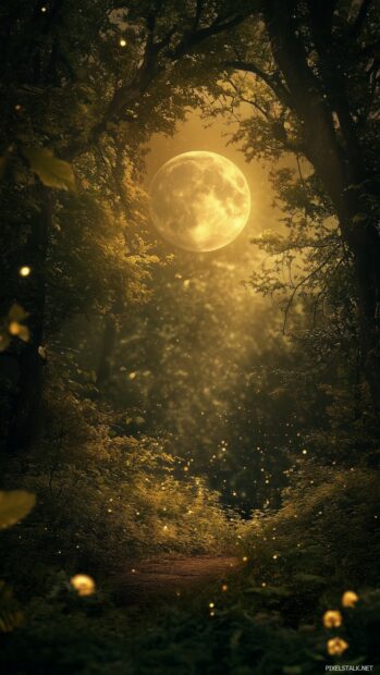 A full Moon Wallpaper iPhone.