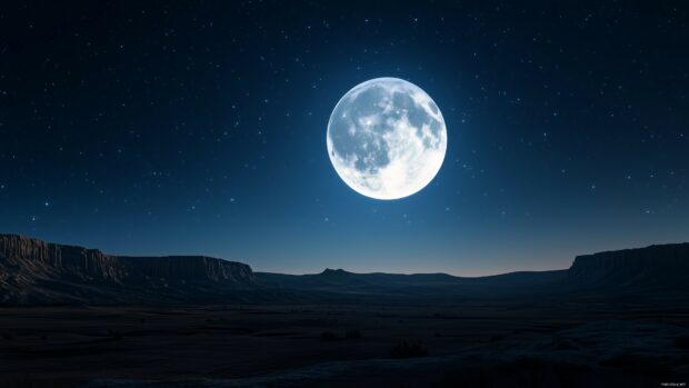 A luminous full Moon background.