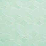 A pastel green wallpaper featuring a subtle, elegant geometric pattern.