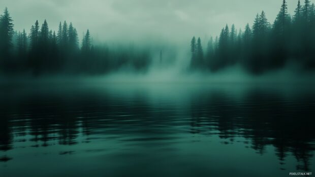 A rich forest green wallpaper 1920x1080 HD for desktop.