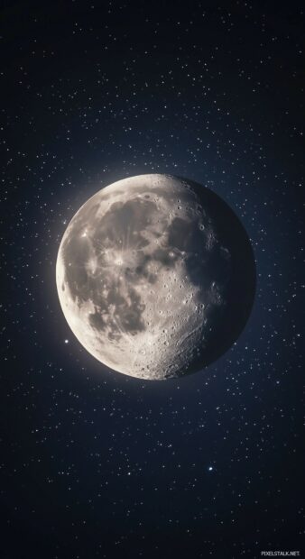 A simple and elegant full Moon Wallpaper iPhone.